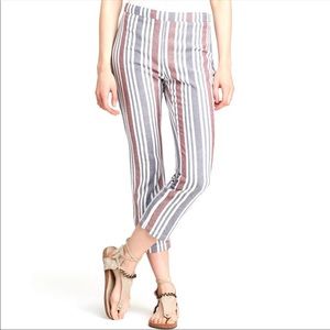 Free People Cropped Striped Pants
